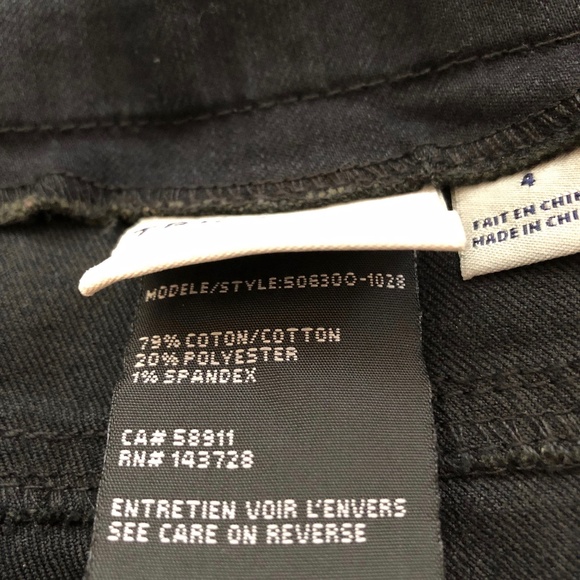 Tribal Pull On Jeans in Black Size 4 - Picture 6 of 8